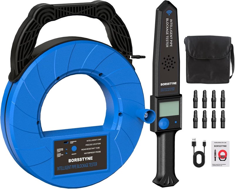 Borsstyne Pipe Locators Precision Blockage Detector for Water pipes underground pipes PVC pipes metal pipes Wall pipes - Image 1
